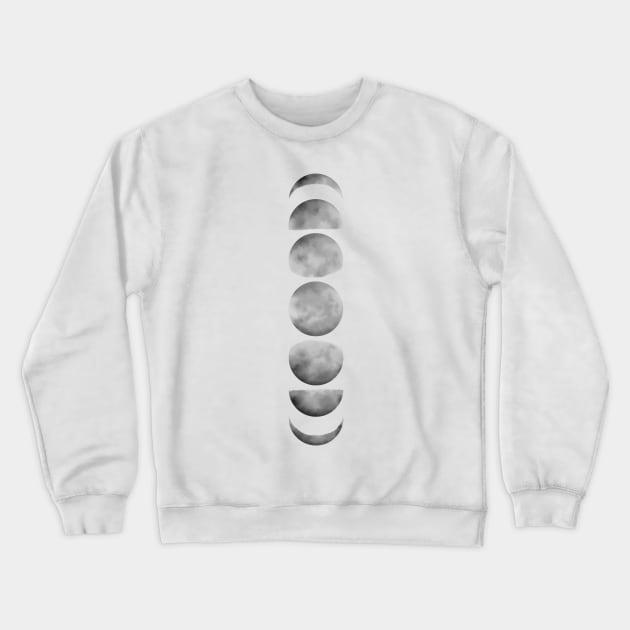 Moon Phases Crewneck Sweatshirt by PanyaCreative